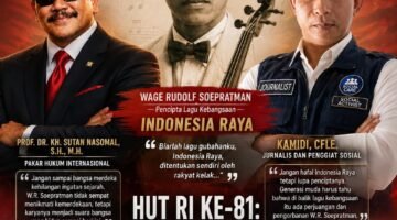 HUT RI ke-81, Prof. Dr. KH. Sutan Nasomal, S.H., M.H., Pakar Hukum Internasional , Ekonom, Ingatkan: Jangan Lupakan W.R. Soepratman, Sang Pencipta Indonesia Raya